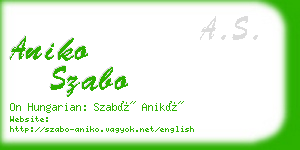 aniko szabo business card